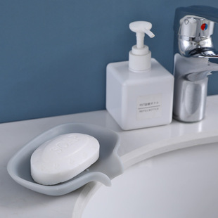 Silicone Soap Box Diversion Draining Silicone Soap Holer Household Bathroom Washstand Soap Holer Non-slip Draining Soap