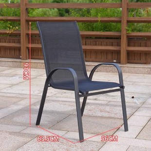 Outdoor Balcony Casual Single Backrest Waterproof Imitation Rattan Table and Chair suit Household Old People's Chair Mahjong Plastic Round Chair