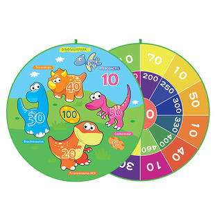 Cross-Border selection of children's sticky ball target plate wall-mounted flannel cartoon dart plate kindergarten children's leisure toys