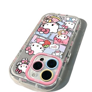 Cute KT Cat Применимо iPhone16 Зеркальный чехол для телефона Apple 15promax мультфильм 14 Hello Kitty 13/12