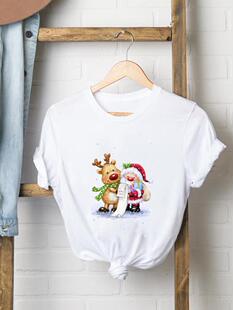 Winter Tree Love Style Christmas New Year Women Clothes