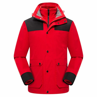 Outdoor assault clothing three-in-one men's and women's couples two-piece Sports fleece fishing clothing warm mountaineering clothing wholesale