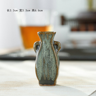Creative Mini Small Vase Decoration Hotel Supplies Daily Material Sashimi Dinner Plate Decoration Embellishment Zen Desktop Small Flower