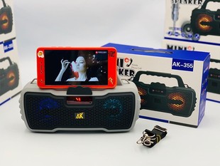 AK-355 Bluetooth аудио телефон держатель IPAD дома на открытом воздухе высокий звук портативный динамик светодиодный свет