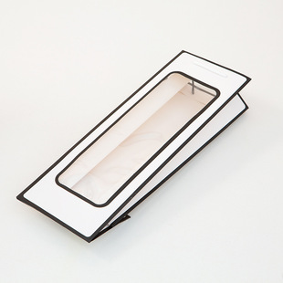 Window Transparent Single Flower Bag Rectangular Gift Bag Kraft Paper Wine Handbag Window Wine Paper Bag