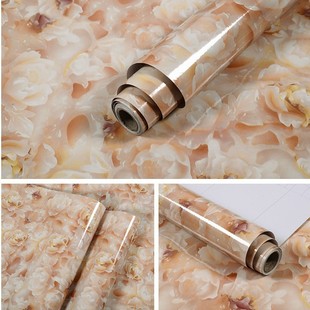 Desktop stickers table paper waterproof self-adhesive wallpaper marble table stickers desk dining table coffee table renovation furniture thickening