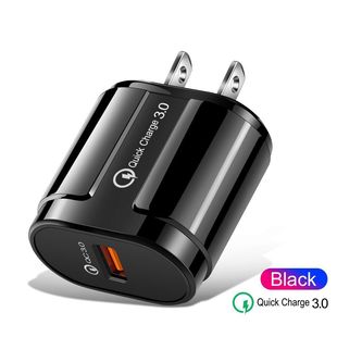 QC3.0 одно быстрое зарядное устройство USB для мобильного телефона Apple Android Type-C универсальная зарядная головка 3A Dual USB
