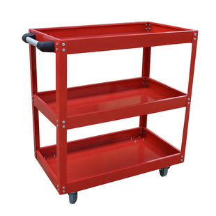Ruichi Three-Layer Steering Brake Wheel Hand Push Parts Car Auto Repair Storage Movable Tool Cart Processing and Customization