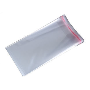 In stock opp self-adhesive bag transparent jewelry ziplock bag width 5cm slender jewelry strap comb packaging bag opp bag