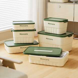New Handled Toy Storage Box with Lid Thickened Sundries Dormitory Storage Box Household Large Capacity Clothes Storage Box