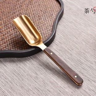 Tea ceremony six gentlemen five-piece set rosewood ebony copper wood pot pen tea knife tea clip tea spoon tea cup hairpin tea brush