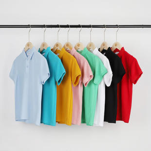 Summer Children's Short-sleeved Lapel Polo Shirt Cotton Children's Wear T-Shirt Summer Collar Camp Primary and Secondary School Clothes Custom Printed logo