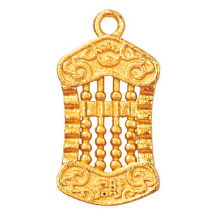 Sand gold abacus pendant package pendant men's and women's key chain jewelry copper gold plated abacus DIY accessories pendant wholesale