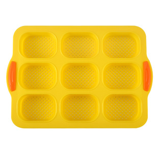 Amazon 8-grid silicone bread mold round cake mold non-stick baking mold cross-border