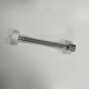 304 Stainless Steel Braided Pipe Cover Accessories 20cm One End Internal Teeth Plastic 7/8 One End External Teeth Stainless Steel 7/8