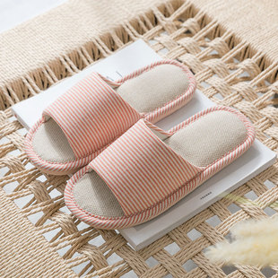 [Postage on behalf of] Cixi cotton slippers four seasons winter spring and autumn women's indoor cotton linen non-slip linen