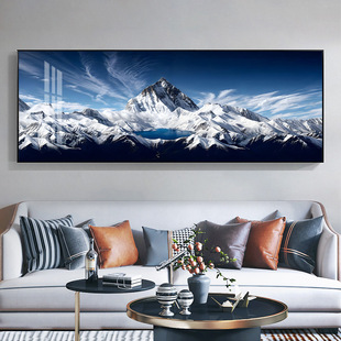 Back Jinshan living room decorative painting implies good modern light luxury a whole sofa background wall painting high-grade murals