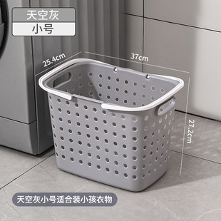 Qiao Jie Dirty Clothes Basket Household Toilet Bathroom Laundry Basket for Dirty Clothes Partition Storage Basket Light Luxury Dirty Clothes Basket