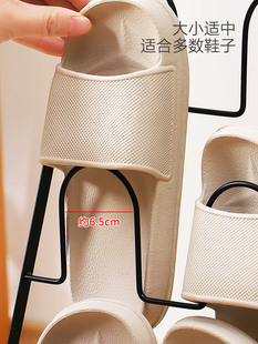 Factory iron simple shoe rack household bathroom draining multi-layer slippers rack space saving shoe storage rack