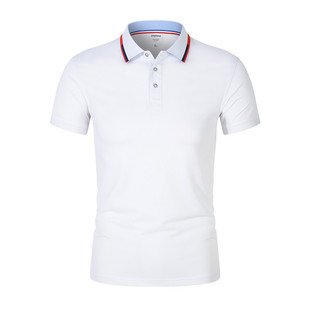 185 Kebora Tencel inter-color collar lapel T-shirt logo embroidery enterprise short sleeve overalls polo shirt