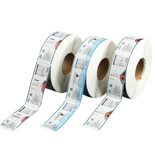 Adhesive sticker pvc transparent logo design adhesive printing color QR code sticker
