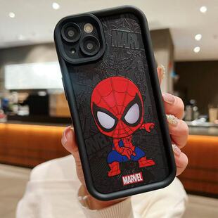 Marvel Spider-Man подходит для Apple 16 чехол для телефона iPhone13 мужской 14plus 15ProMAX мультфильм 12