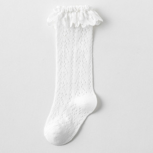 New Newborn Infants 0-1-3 Years Old Girls' Baby Summer Thin Lace Anti-mosquito Mesh Breathable Long Socks