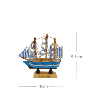 10cm14cm16cm Net red sailing boat birthday cake decoration decoration solid wood sailing boat decoration student cake