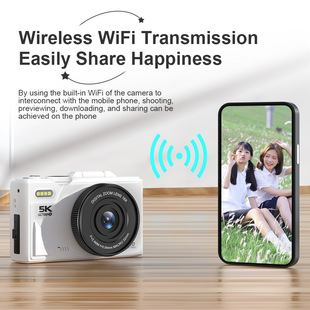 New digital camera HD flip screen camera 68 million micro single rotating screen camera WIFI mobile phone beauty
