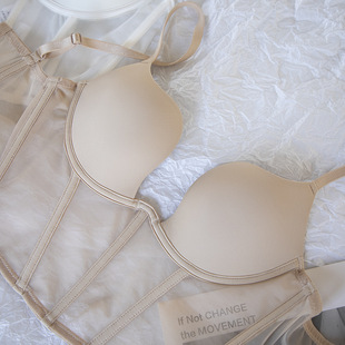 European and American new style body shaping vest inner bra body shaping deep V underwear cross-border adjustable underwear glossy summer