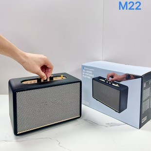Cross-border M22 Bluetooth Speaker Retro Wooden High Color Value Stereo Horse Spoon ACTON3 Ornaments Audio Subwoofer