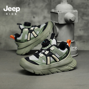 Jeep кроссовки для мальчиков 2024 осень новая обувь папы сетка дышащая обувь для девочек удобная и легкая детская обувь