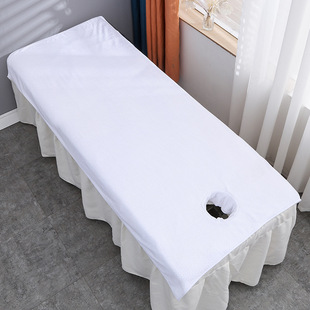 Beauty salon hole towel special with hole bed prone towel bedside pillow towel massage bed padded cushion face set logo towel