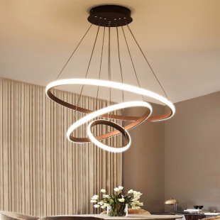 led dining room lamp simple modern led dining room creative bedroom lighting Nordic circle ring Living Room bar lamp