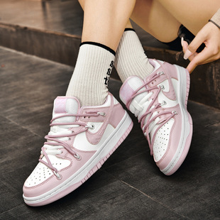 Putian shoes factory direct aj men's shoes low black and white panda dunk couples casual middle school students sports women's shoes