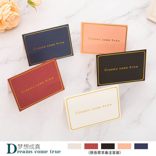 Creative business bronzing greeting cards cross-border for flower baking shop Christmas Valentine's Day gift card wholesale
