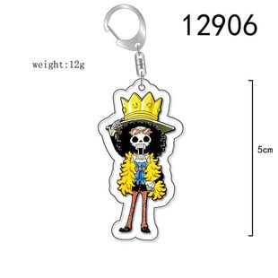 Anime peripheral one piece acrylic keychain Luffy Sauron transparent pendant in stock cross-border double-sided diy