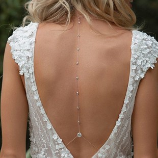 Yida cross-border new personality diamond water drop body chain simple Joker street bride wedding accessories manufacturers
