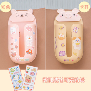 Cartoon Wall-mounted Mask Storage Box Punch-free Wall Student Dormitory Home Cute Ins Wind Paper Words