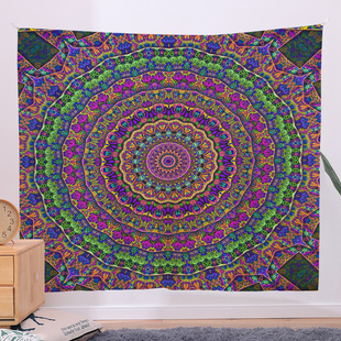 Amazon New Wall Mandala series Tapestry bedroom decoration hanging cloth background cloth tapestry factory wholesale