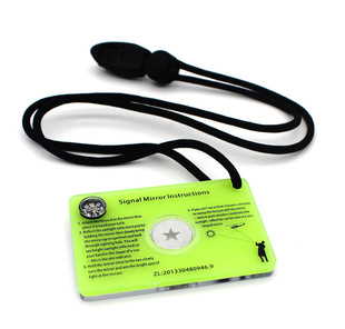 Luminous Compass Outdoor Signaling Mirror Reflector Mirror Signal Mirror Wilderness Rescue Tool