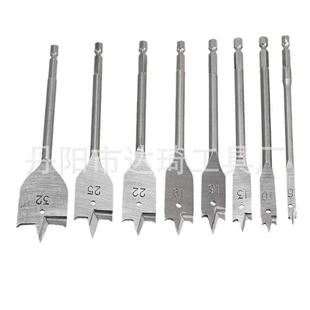 Amazon chisel three-tip woodworking flat drill inch hexagonal shank high carbon steel quenching hole reaming tool suit