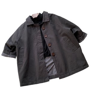 Children's Casual Coat Coat 2025 Spring New Boys' Western Style Mid-length Korean Style Spring Trendy Jacket for Girls