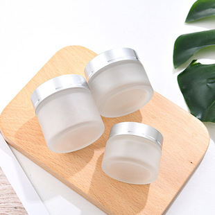 Factory direct frosted cosmetic cream bottle foundation bottle glass bottle sample empty bottle travel portable case