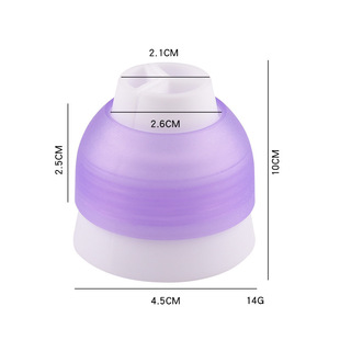 Factory in stock small size large three-color pp plastic converter conversion head cake cream nipple piping nozzle converter