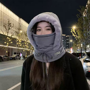 Winter Warm Lei Feng Hat Men's and Women's Ear Protectors fleece-lined Thickened Cold-proof Mask Neck Cycling Integrated Windproof Cycling