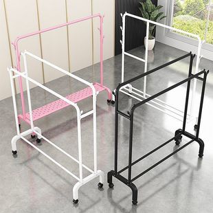 Bold Hanger Floor Drying Rack Household Indoor Folding Vertical Clothes Shelf Simple Wardrobe Storage