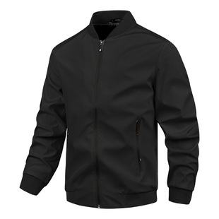Cross-border Amazon Jacket Jacket Men's Spring Retro American Middle-aged and Elderly Dad's Business Casual Jacket Jacket Jacket