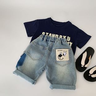 Maibao boys Denim shorts summer pants western style children thin children's pants boys summer fashion wholesale
