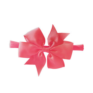 20 Color Amazon Foreign Trade Handmade Baby Dovetail V Rib Ribbon Bow Hair Band Children's Headwear Wholesale